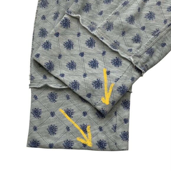 Free People Gray Floral Pajama Set - Picture 5 of 14